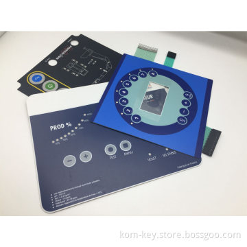 Illuminated LED Membrane Switch with LED Insert